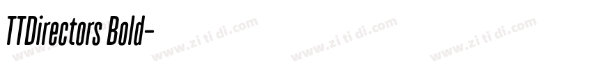 TTDirectors Bold字体转换
